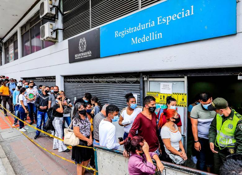 Antioquia es uno de los departamentos con mayor cantidad de documentos represados. FOTO: JAIME PÉREZ