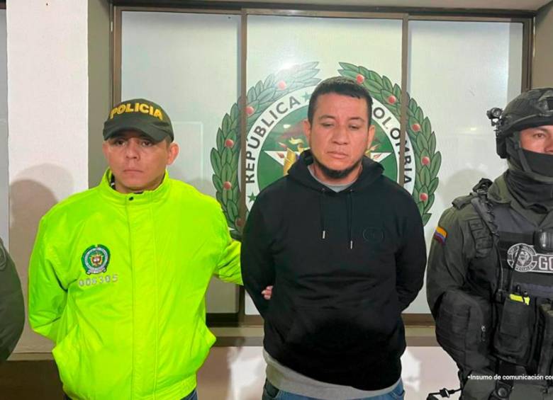 El ecuatoriano Wilder Sánchez, alias “el Gato Farfán”, fue detenido en un operativo de la DEA y la Policía de Colombia en Pasto. FOTO: Policía.