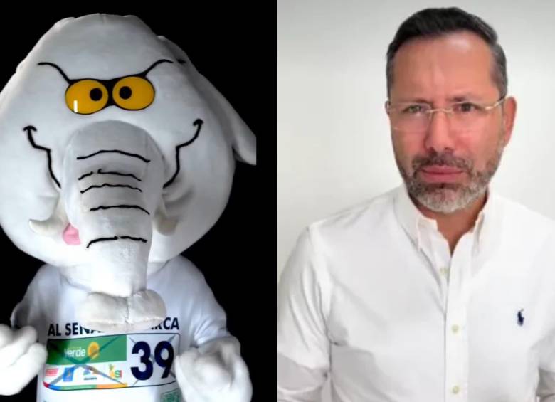 Luis Carlos Rúa, más conocido por ser el hombre detrás del personaje de ‘Elefante Blanco’, citó al ministro Jaime Andrés Beltrán a control político. FOTO: Tomada de Instagram - captura de video 
