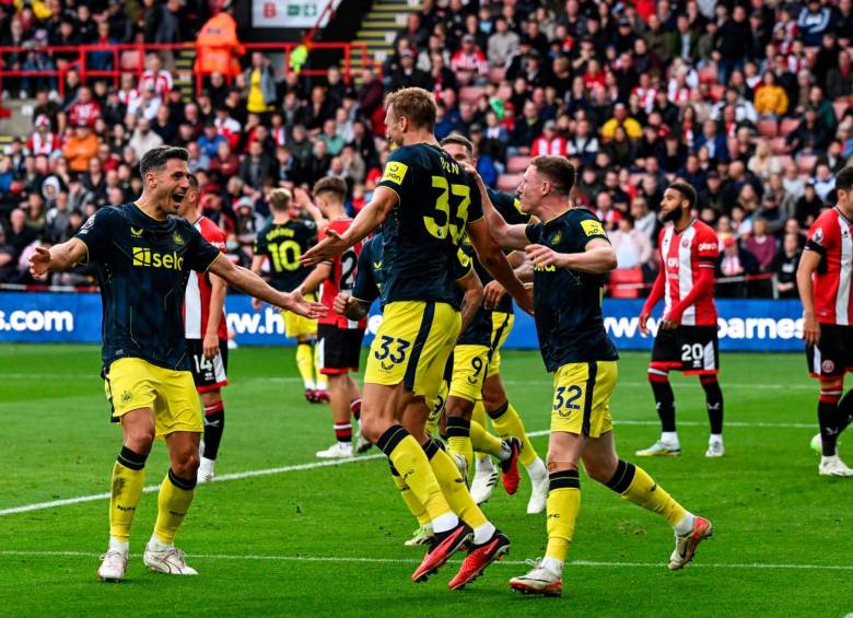 Es primera vez en toda la historia que un equipo de la Premier League anota 8 tantos con diferente jugador en un partido. FOTO X @NUFC