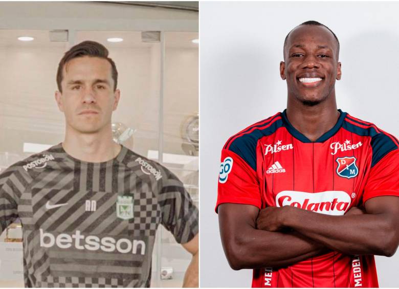 El colombo- español Bernardo Espinosa es la ficha más fuerte que trajo Atlético Nacional hasta el momento, así como Baldomero Perlaza es el fichaje estelar del DIM. FOTOS: cortesía Águilas, DIM y manuel saldarriaga