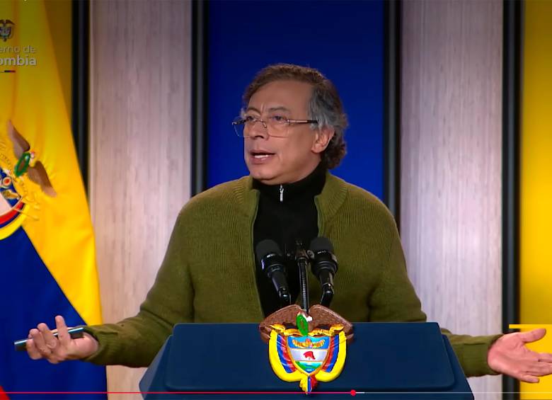 El presidente Gustavo Petro anunció una serie de medidas que aplicará para mitigar el supuesto impacto generado por las tasas del Banrep. FOTO Presidencia