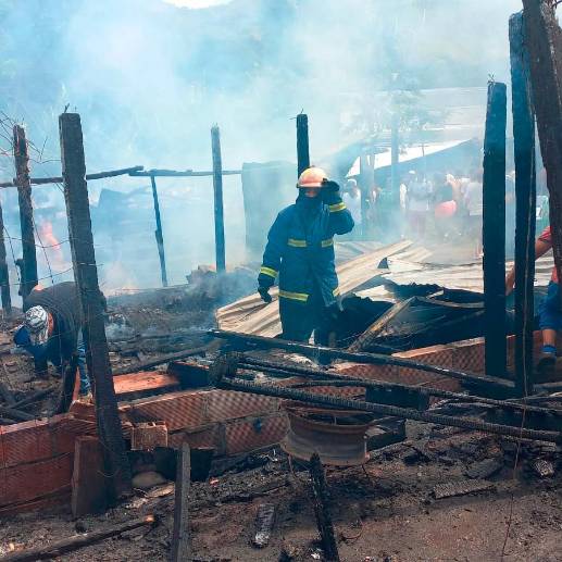 El incendio se 