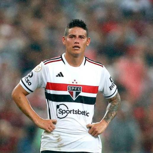 James Rodríguez solo ha jugado 5 partidos con Sao Paulo solo uno como titular. FOTO GETTY
