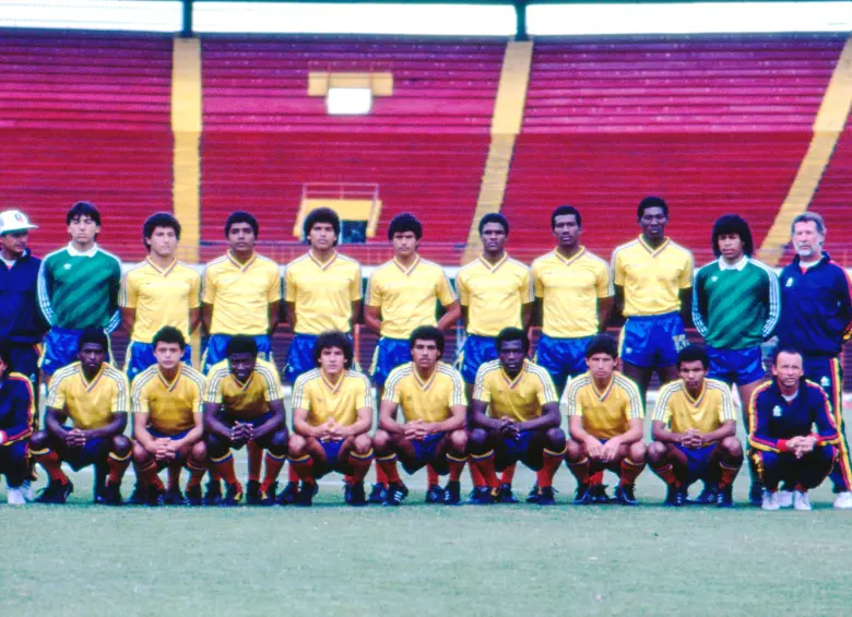 Selección Colombia juvenil de 1985, la que abrió el camino en los mundiales juveniles. FOTO ARCHIVO EL COLOMBIANO
