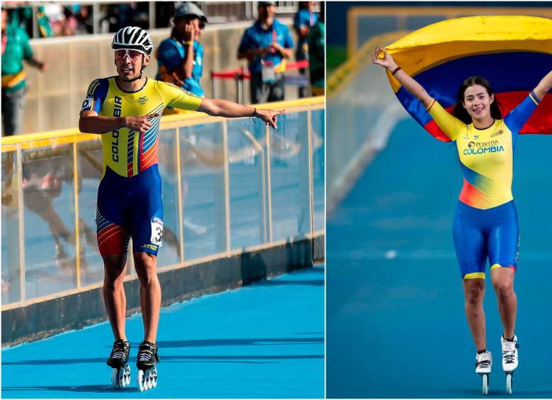 Con las dos nuevas medallas de Juan Jacobo y Gabriela, Colombia acumula 5 en patinaje. Foto: cortesía @olimpicocol