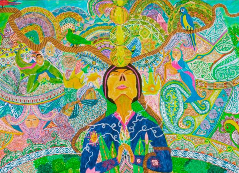 Los trazos de Wilson Rodríguez representan las relaciones entre el mundo físico y el mundo interior del artista.