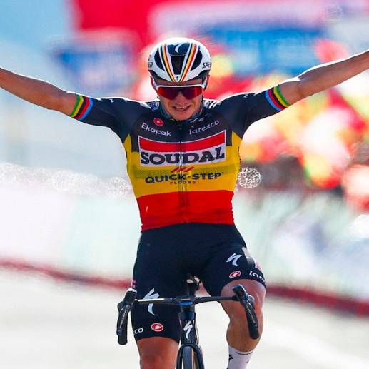 Remco Evenepoel descontó en la general a los líderes del Jumbo Visma. FOTO GETTY