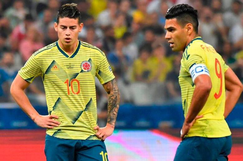 James y Falcao, dos referentes del fútbol masculino se sumaron a las felicitaciones a la Selección femenina. FOTO: GETTY 