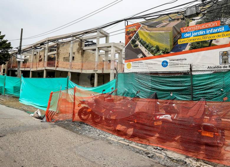 El jardín Renacer de Buen Comienzo, que se construye en Loreto, es uno de los que albergará la estrategia “Gran Comienzo” anunciada por la Alcaldía de Medellín. FOTO jaime pérez