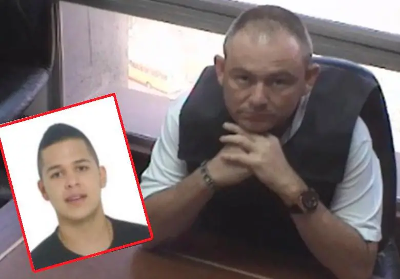 José Leonardo Muñoz Martínez (“Douglas”), jefe histórico de las bandas “la Terraza” y “la Oficina”, y su hijo Daniel Muñoz Olaya (recuadro). FOTOS: Cortesía