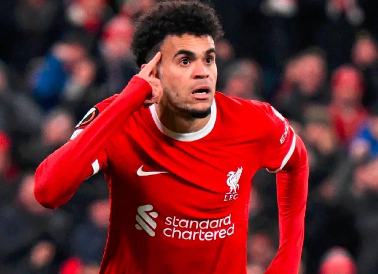 Luis Díaz suma 11 goles esta temporada. Es una de las grandes figuras del Liverpool. FOTO AFP