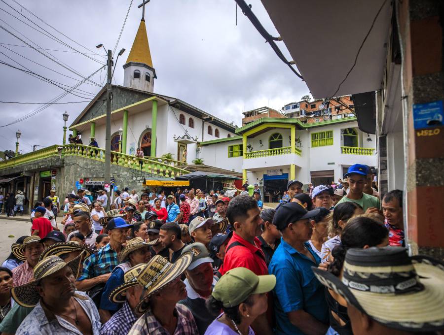 Víctimas de desplazamiento forzado en el municipio de Briceño. Foto: Andrés Camilo Suárez Echeverry.