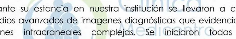 Comunicado de la Clínica Medicentro Familiar.