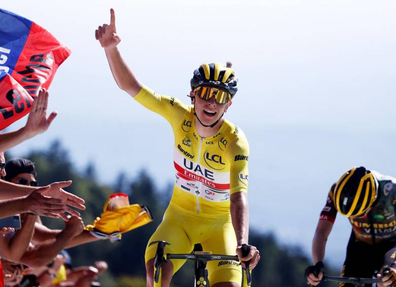 Pogacar ya suma ocho victorias en su historial en el Tour de Francia. FOTO: EFE