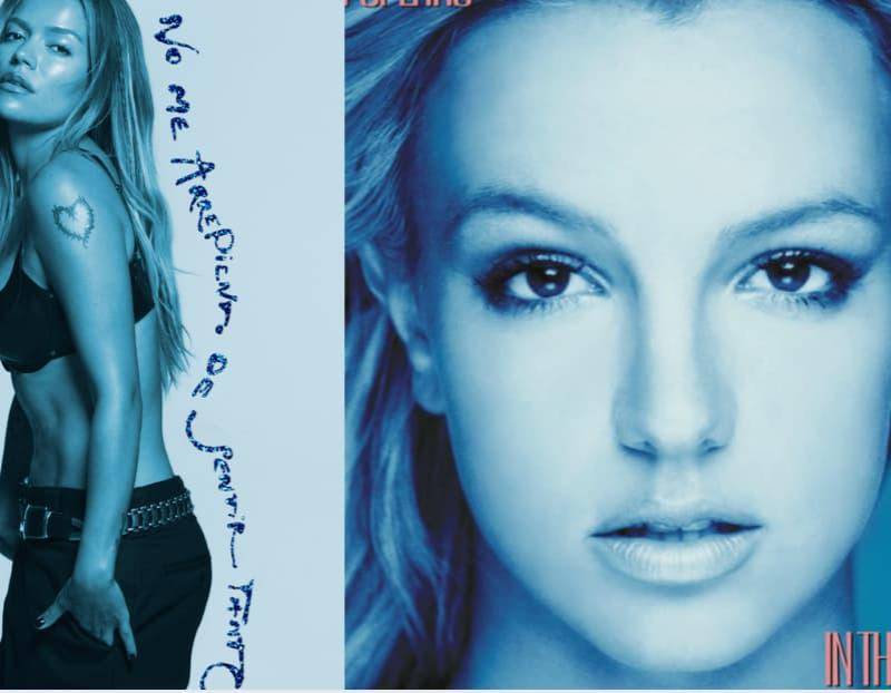Karol G anunció el lanzamiento de su nuevo álbum ‘No me arrepiento de sentir tanto’, cuya portada fue comparada con la estética de Britney Spears en In the Zone (2003), mientras su gira mundial continúa generando momentos virales. FOTO: @karolg, Britney Spears vía Spotify. 