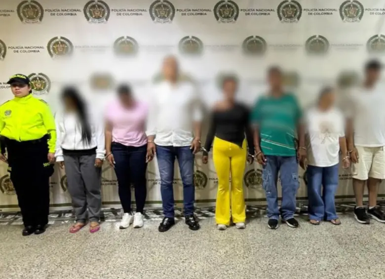 Se realizaron 11 capturas en varias ciudades del país, entre ellas, Medellín. Foto: cortesía Policía Nacional
