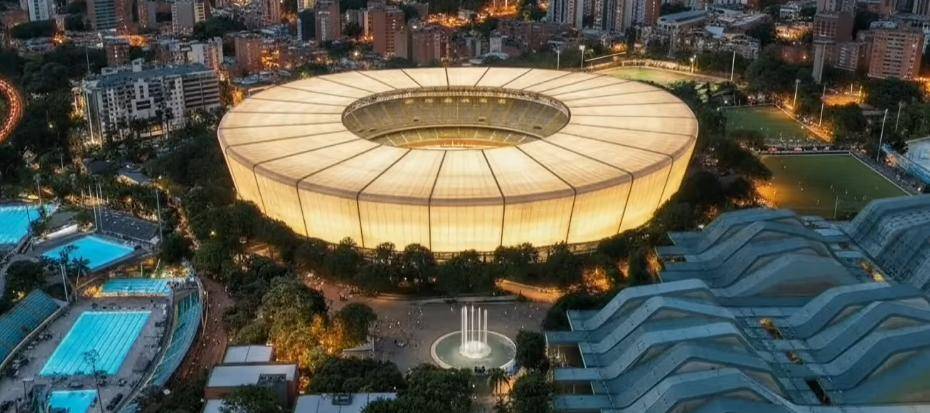 Animación del nuevo estadio Atanasio Girardot, con capacidad para 60.000 espectadores. FOTO: Cortesía Alcaldía