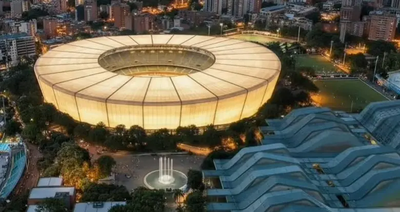 Animación del nuevo estadio Atanasio Girardot, con capacidad para 60.000 espectadores. FOTO: Cortesía Alcaldía