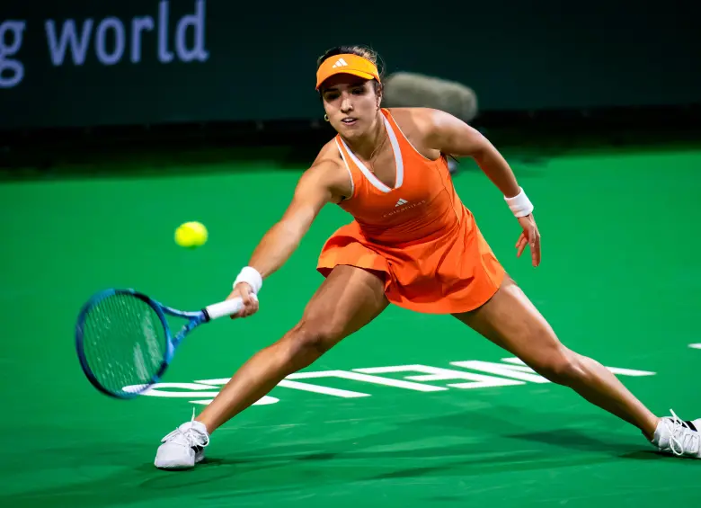 La tenista cucuteña Camila Osorio, de 24 años, ocupa el puesto 58 del ranking mundial de la WTA. Es la mejor raqueta criolla. FOTO getty