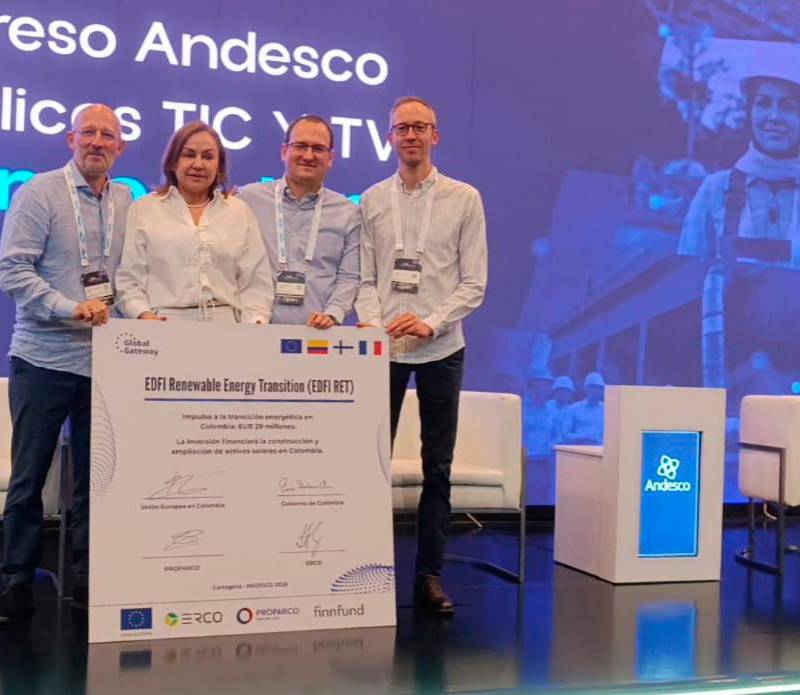 Erco Energía recibió una capitalización en la que participaron fondos europeos y otros inversionistas para impulsar proyectos de energía renovable en Colombia. FOTO EL COLOMBIANO.