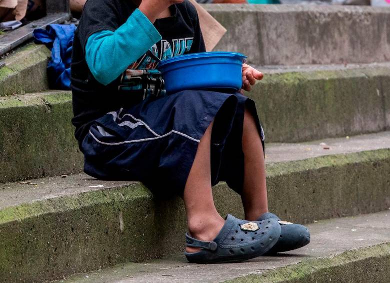 El menor indígena fallecido, antes de ser hospitalizado, se encontraba en el albergue en las afueras de la Institución Educativa Héctor Abad Gómez, en Niquitao. FOTO: EL COLOMBIANO