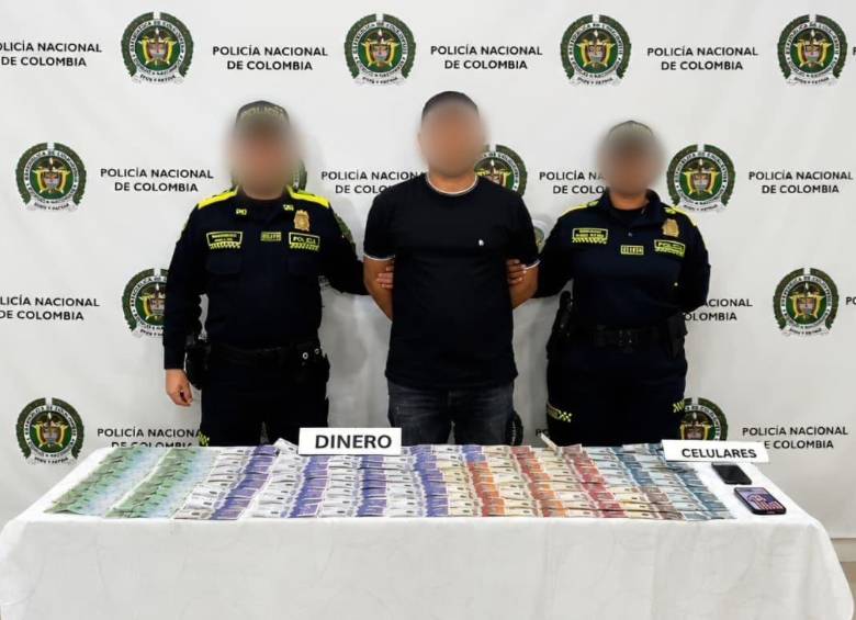 Captura de alias El Zarco. FOTO: MINISTERIO DE DEFENSA.