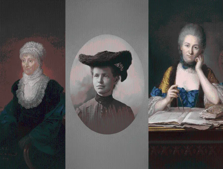 Caroline Herschel, Nettie Stevens y Émilie du Châtelet, pioneras en la historia de la ciencia mundial. FOTO Agencia Sinc