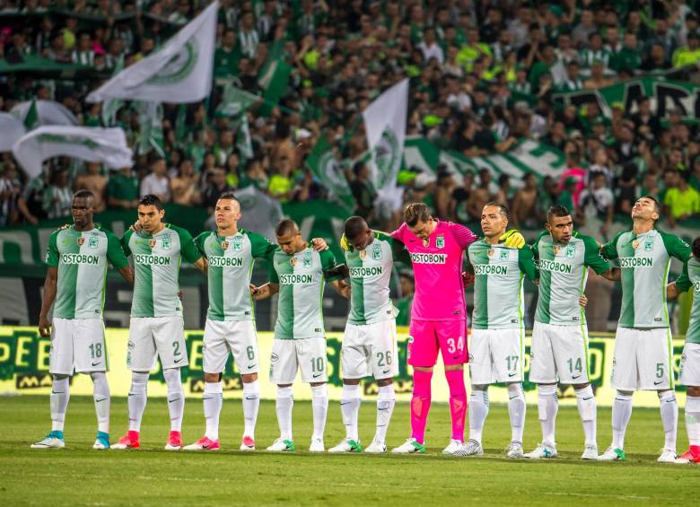 Nómina titular de Nacional, campeón de Liga en junio 18 de 2017: Rodin Quiñones, Daniel Bocanegra, Mateus Uribe, Macnelly Torres, Carlos Cuesta, Franco Armani, Dayro Moreno, Elkin Blanco, Francisco Nájera, Farid Díaz y Andrés Ibargüen. FOTO juan antonio sánchez