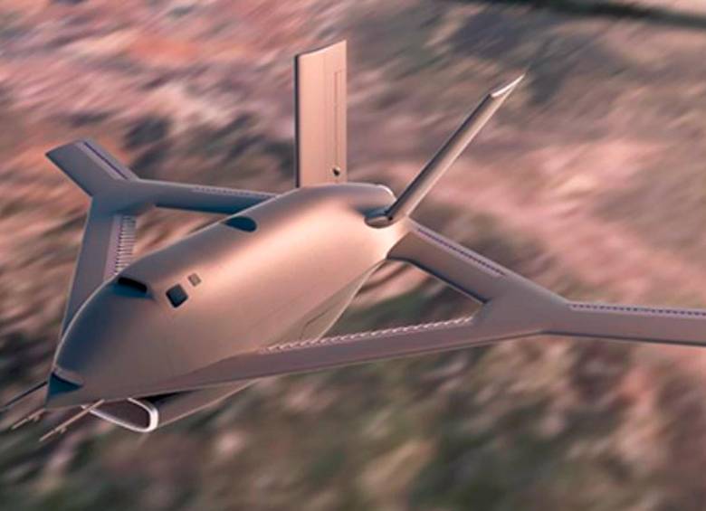 Ilustración artística del X65. Imagen: Cortesía DARPA.