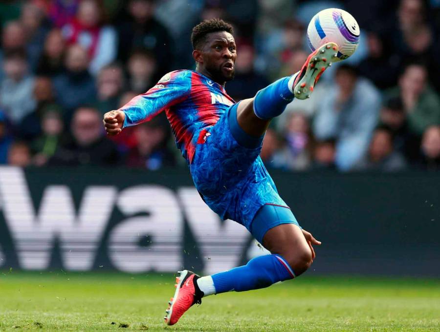 El volante colombiano Jefferson Lerma del Crystal Palace estará por fuera de las canchas durante tres semanas por una nueva lesión. FOTO GETTY 
