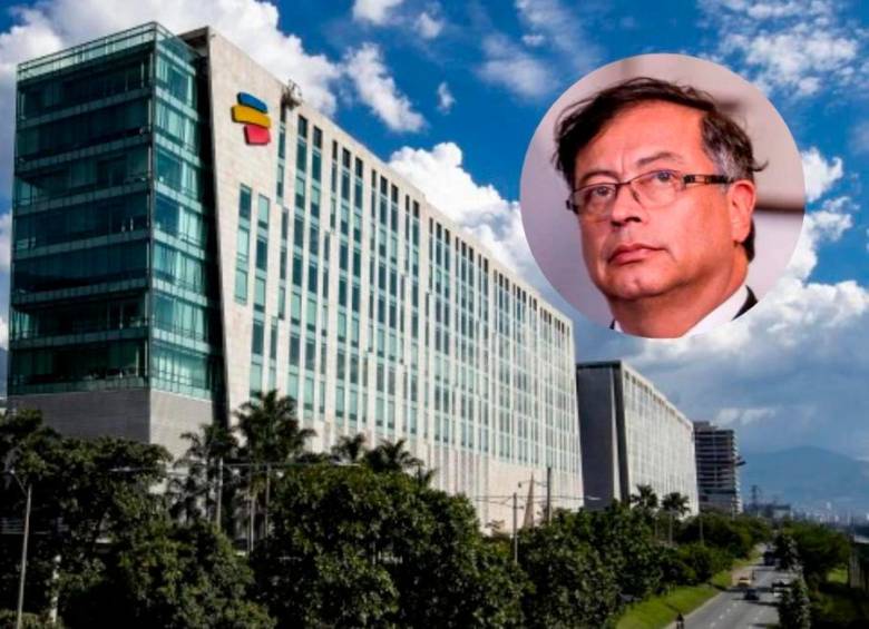 El presidente Gustavo Petro dio un espaldarazo a la medida de Bancolombia. FOTO JAIME PÉREZ