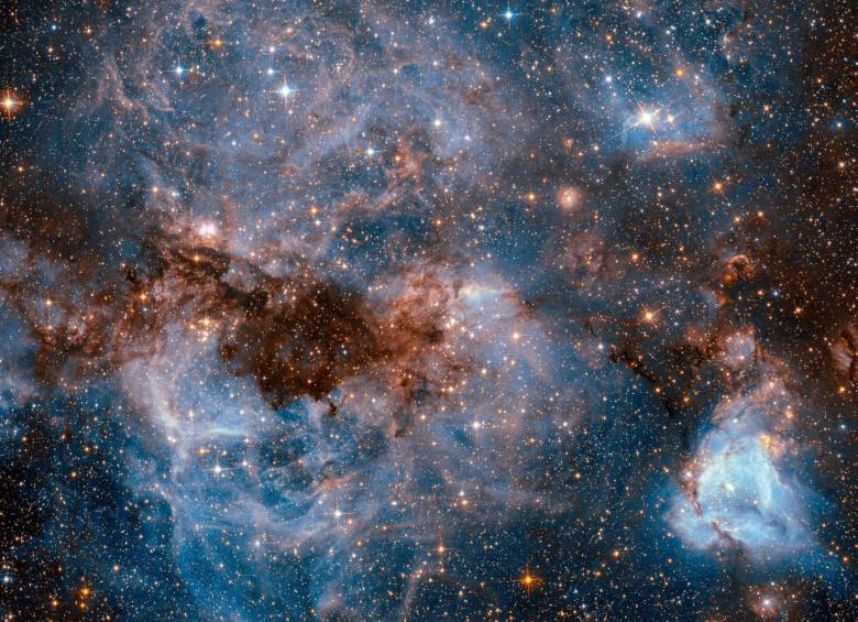 Una nube molecular tomada por el telescopio Hubble en 2017. FOTO: ESA/Hubble & NASA