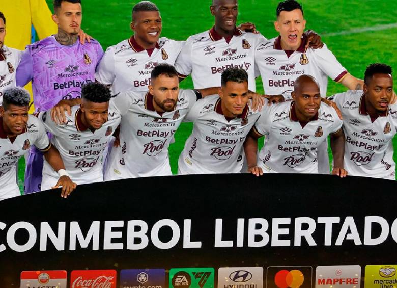 Los jugadores de Tolima carecieron de buen fútbol, y al final se despidieron de la Libertadores. FOTO: Tomada de X @CONMEBOL