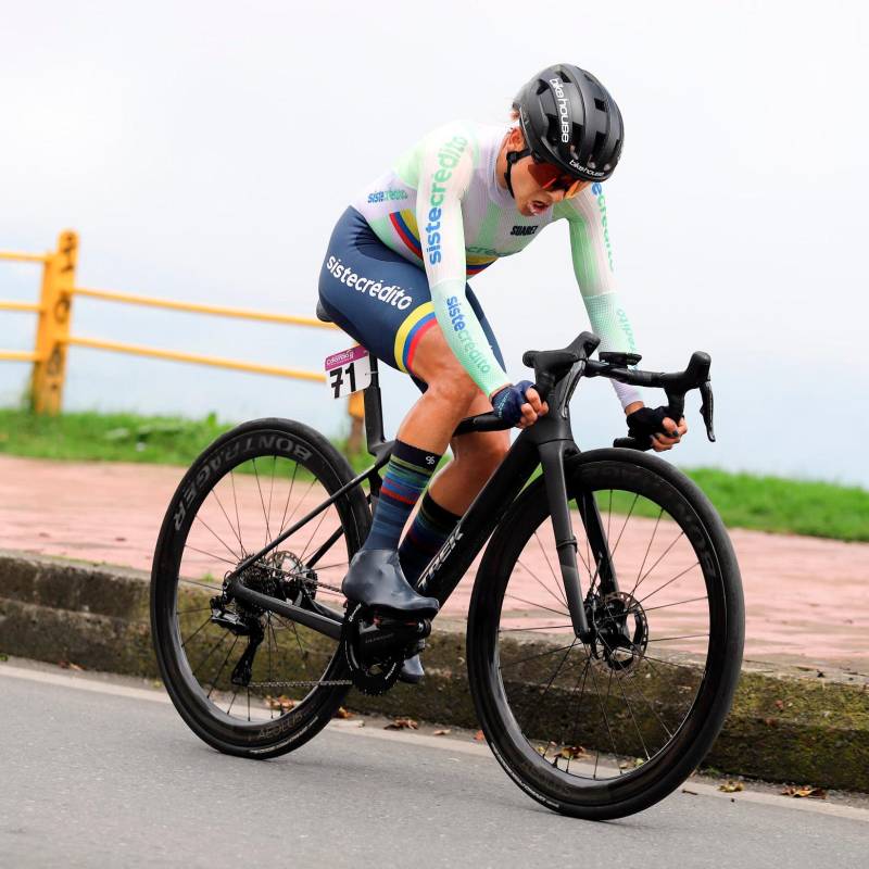 Diana Peñuela suma diez victorias de etapa en su historial de la Vuelta. FOTO X-FEDECICLISMO