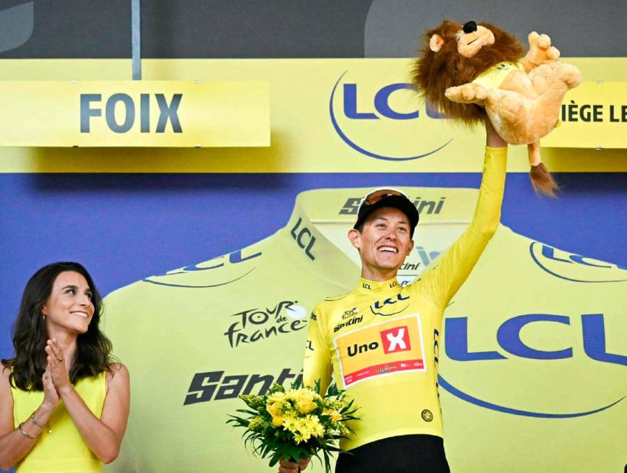 Torstein Træen, de 30 años, solo suma una victoria como profesional. En el Tour se lleva los elogios. FOTO AFP