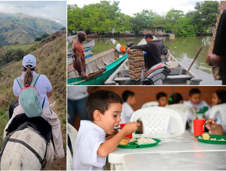 Antioquia reduce la inseguridad alimentaria con programas que llegan hasta las zonas más apartadas del departamento. FOTOS Cortesía