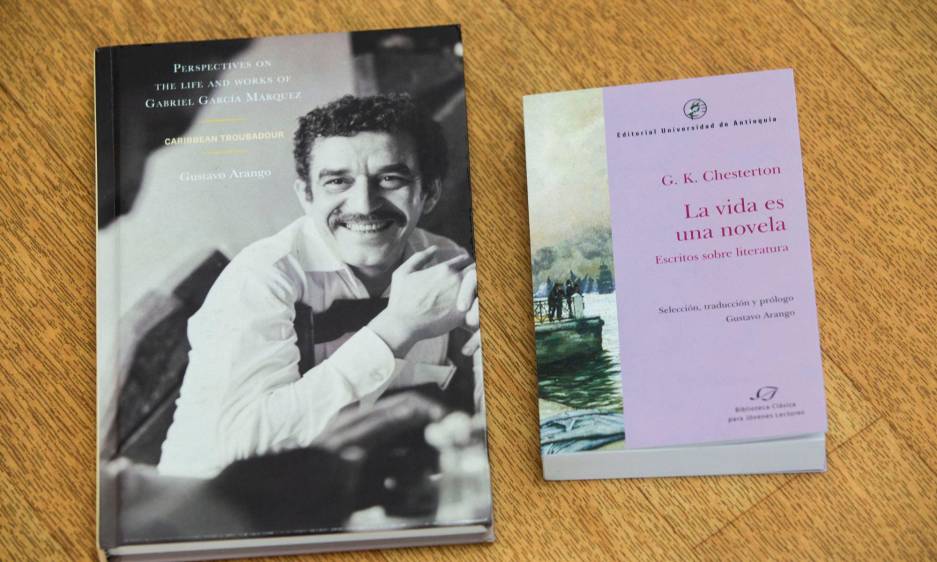 Los dos libros más recientes de Gustavo, Perspectives on the life and works of Gabriel García Márquez y La vida es una novela, de G. K. Chesterton, del que hizo la selección, la traducción y el prólogo.