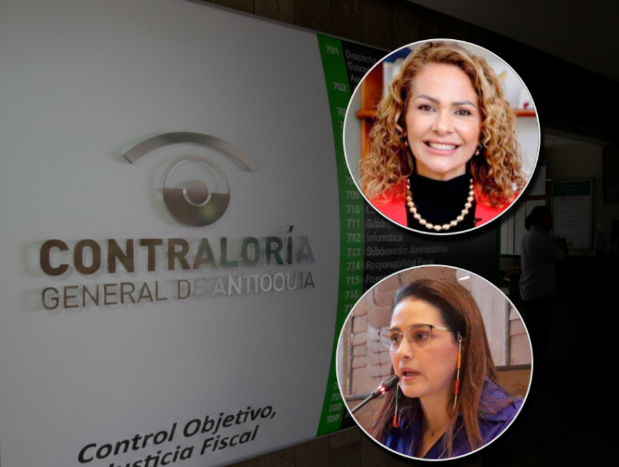 Arriba, la secretaria Rosa María Acevedo, abajo, la excontralora de Antioquia, Enedith del Carmen González. FOTOS: Archivo y Cortesía