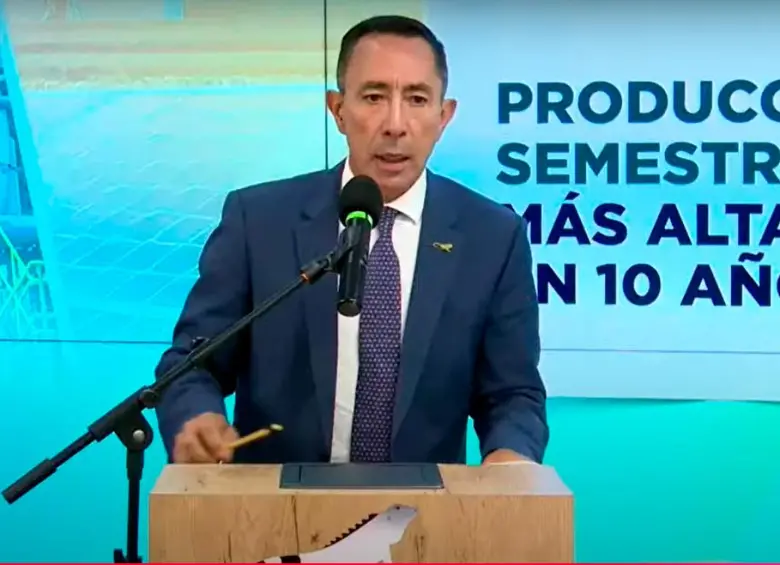 Ricardo Roa, presidente de Ecopetrol, detalló las cifras de la epresa a junio de 2025. FOTO tomada de YouTube