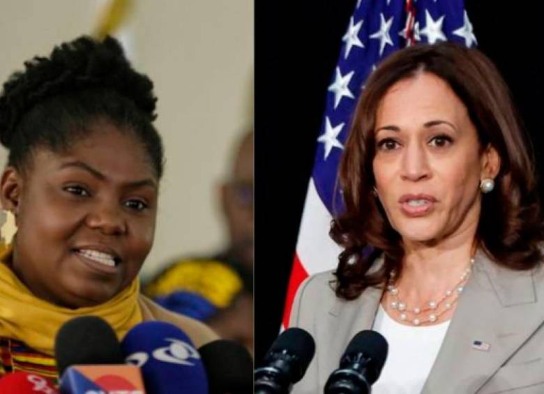 Francia Márquez, vicepresidenta electa de Colombia y Kamala Harris, vicepresidenta de Estados Unidos. FOTOS: COLPRENSA Y AFP