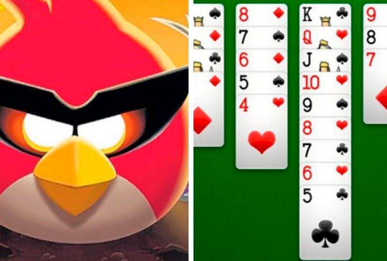 Angry Birds y Solitario, dos juegos bien populares y virales. FOTO Cortesía