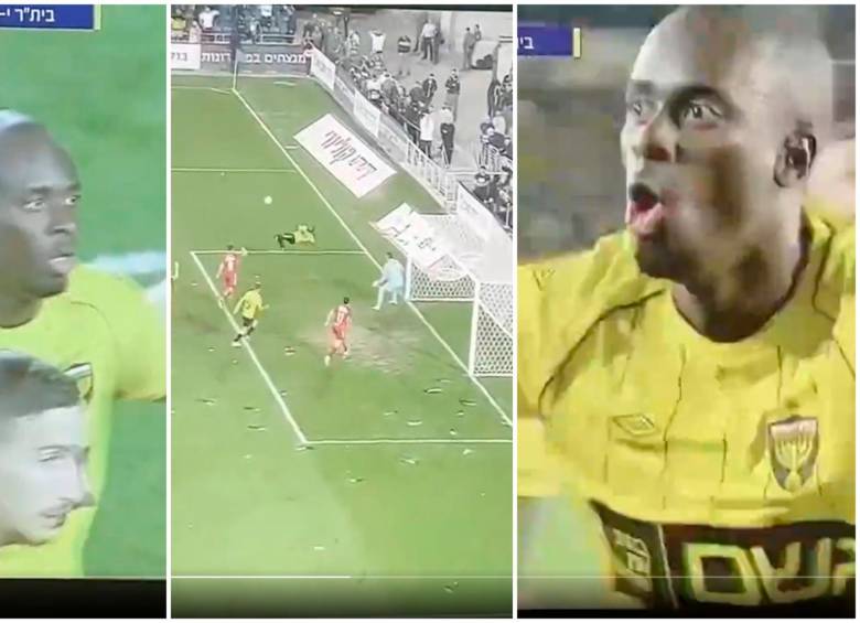 El futbolista colombiano es uno de los goleadores de la Liga de Israel con 13 tantos. Está a dos de quien lidera ese listado. FOTO: CAPTURAS DE VIDEO 