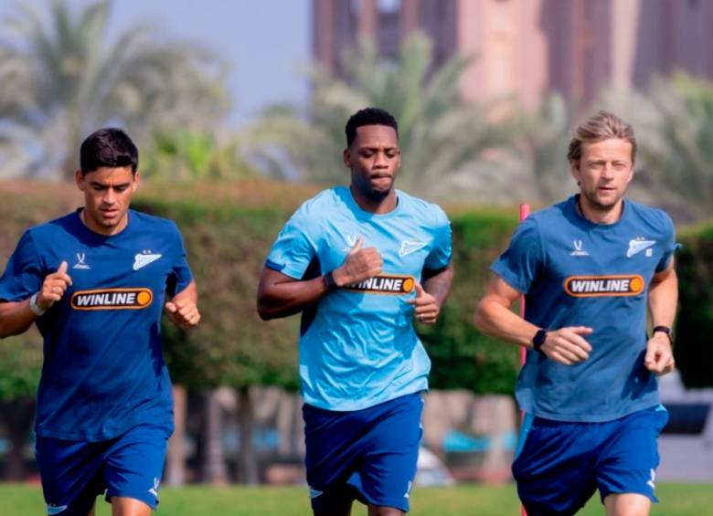 Jhon Durán durante uno de sus entrenamientos con el Zenit ruso. FOTO ZENIT