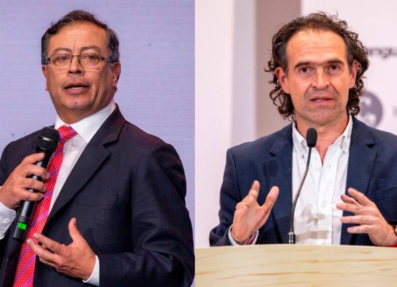 Gustavo Petro y Federico Gutiérrez FOTOS COLPRENSA Y EL COLOMBIANO