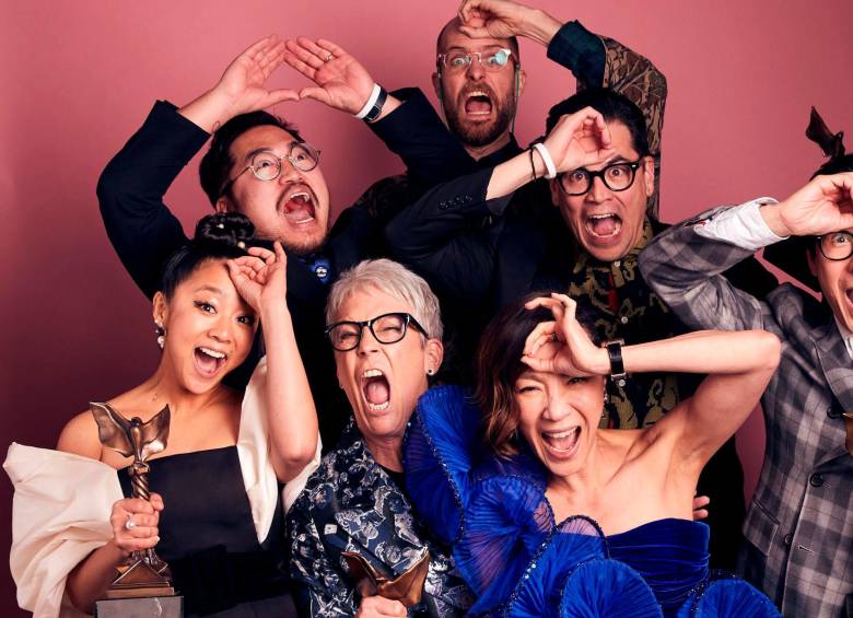 Todo en todas partes fue la película más ganadora en los premios Óscar 2023. Foto: Getty Images.