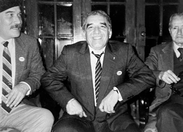 Manuel Mejía, Gabriel García Márquez y Juan Rulfo. Foto archivo familiar.