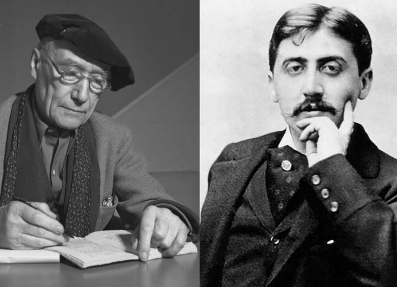 André Gide y Marcel Proust.