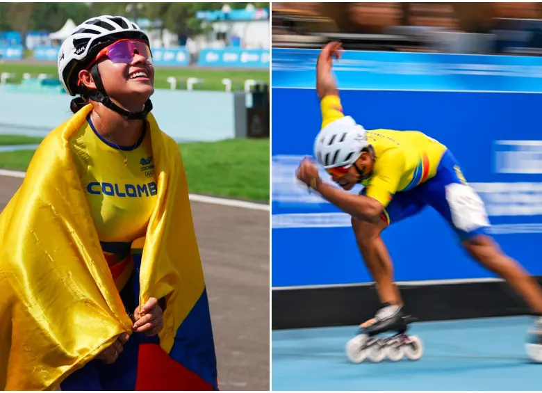 Gabriela Rueda y Jhon Tascón aportan al balance de medallas colombianas en Juegos Mundiales, que ya son 16. Foto: Xinhua