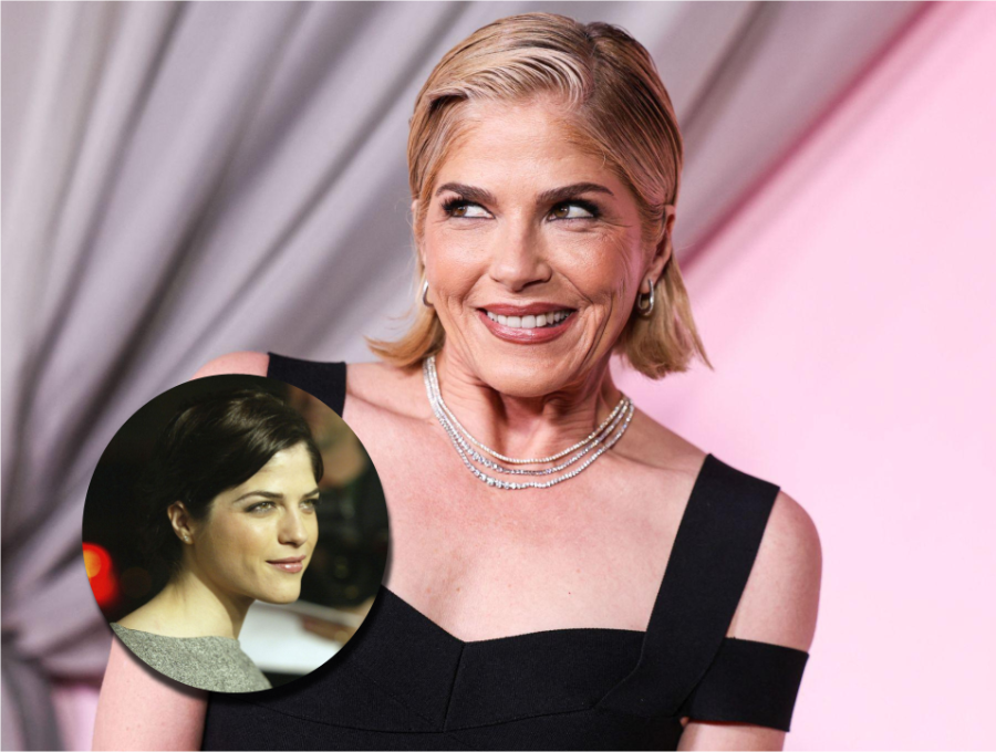 Adelante, cómo se veía Selma Blair cuando actuó en Legalmente Rubia. Atrás, foto reciente de la actriz. Fotos: AFP.